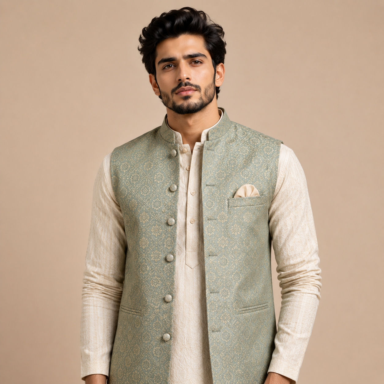Kurta Jacket Set