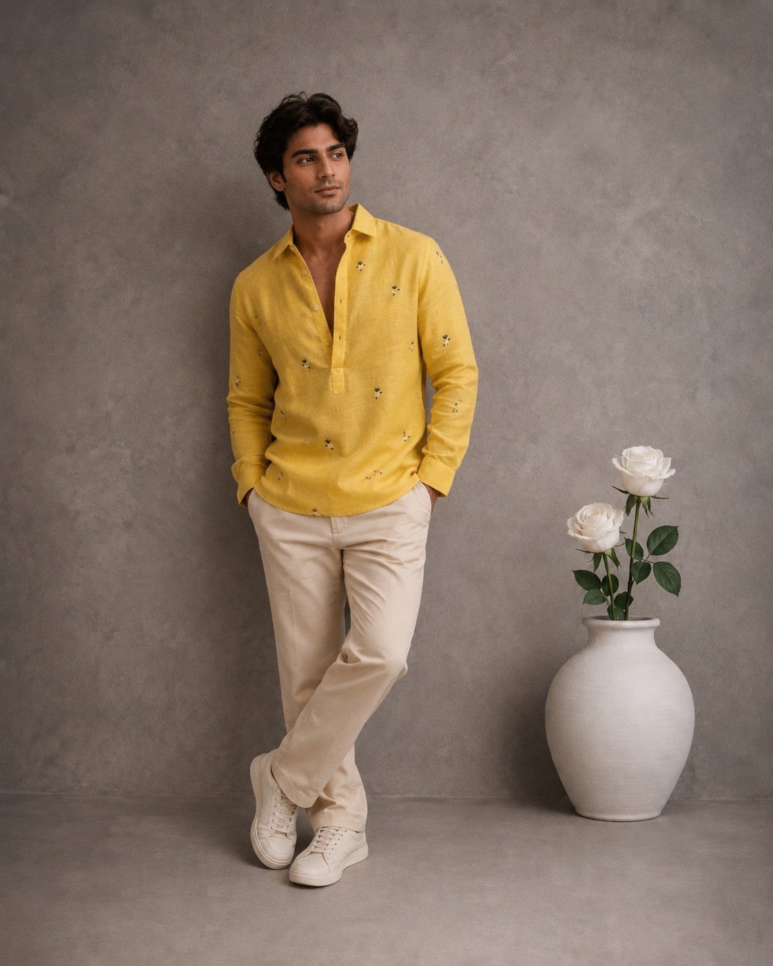 Emerald Green Satin Finish Shirt